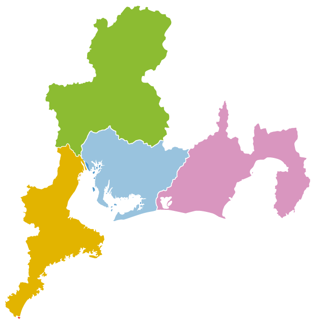 東海3県地図